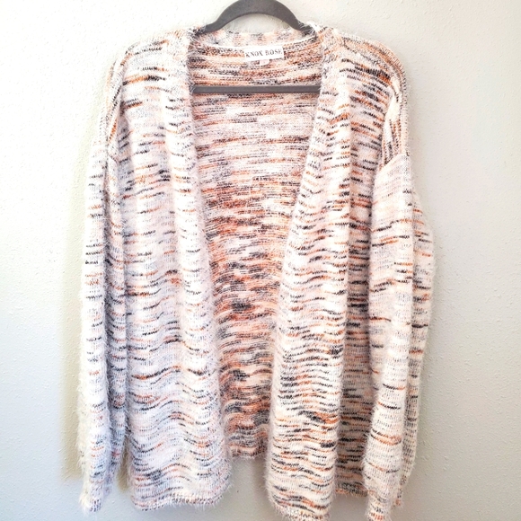 Knox Rose Cardigan Sweater multi color earth tones size large - Picture 1 of 5